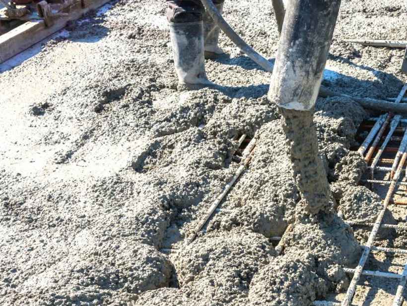 Beton plaatsing